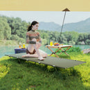 Outsunny Lightweight Camping Cot Portable Compact Sleeping Bed w/ Carry Bag