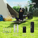 Outsunny Lightweight Camping Cot Portable Compact Sleeping Bed w/ Carry Bag