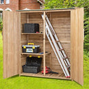 2-Door Waterproof Lockable Outdoor Storage Shed