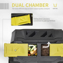 Outsunny 160L Outdoor Tumbling Compost Bin with Dual Chamber
