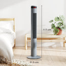 HOMCOM Oscillating Tower Fan Remote Control 3 Speed Modes Cooling Machine