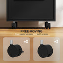 HOMCOM Modern 3-Drawer Locking File Cabinet Mobile Filing Cabinet