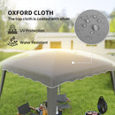 Outsunny Garden Pop up Gazebo Tent Party Water-resistant 2.5 x 2.5M Grey