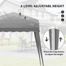 Outsunny Garden Pop up Gazebo Tent Party Water-resistant 2.5 x 2.5M Grey