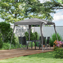 Outsunny Garden Pop up Gazebo Tent Party Water-resistant 2.5 x 2.5M Grey