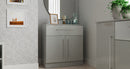 Wellington Ready Assembled Sideboard with 1 Drawer & 2 Doors  - Uniform Matt & Dusk Grey