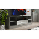 Wellington Ready Assembled TV Unit with 1 Drawer  - Uniform Matt & Dusk Grey