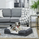 PawHut Dog Bed Calming Pet Bed Dog Mattress For Medium Dogs - Charcoal Grey/Brown