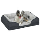 PawHut Dog Bed Calming Pet Bed Dog Mattress For Medium Dogs - Charcoal Grey/Brown