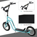 HOMCOM Teen Kids Blue Stunt Scooter
