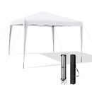 295 X 295 CM Outdoor Portable Instant Pop-up Canopy With Carrying Bag-White