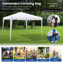 295 X 295 CM Outdoor Portable Instant Pop-up Canopy With Carrying Bag-White
