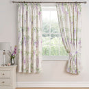 D & D Wisteria Pencil Pleat Curtains in Lilac