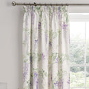 D & D Wisteria Pencil Pleat Curtains in Lilac