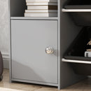 AIYAPLAY Toy Storage Unit with 8 Removable Bins, Storage Shelves, Cabinet