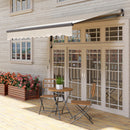 Outsunny 3 X 2.5m Electric Retractable Awning W/ Aluminium Frame