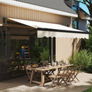 Outsunny 3 X 2.5m Electric Retractable Awning W/ Aluminium Frame