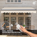 Outsunny 3 X 2.5m Electric Retractable Awning W/ Aluminium Frame