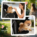 PawHut Pet Stroller Carrier Foldable Deluxe Walk Travel Dog, Black