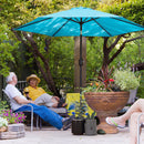 Outsunny 2.6M Garden Parasol Umbrella With Aluminium Pole, Tilt, Crank
