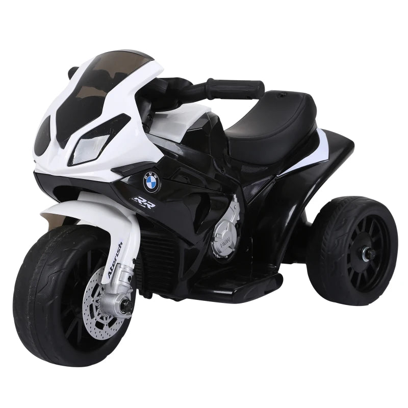 HOMCOM Kids Black Electric Ride on Motorcycle BMW S1000RR with Headlights Music