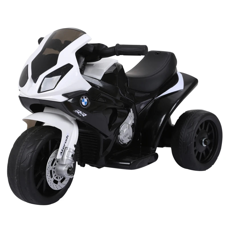 HOMCOM Kids Electric Ride on Motorcycle BMW S1000RR with Headlights Music - Black