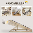 PawHut Dog Ramp For Couch, 4 Adjustable Height Dog Climbing Ladder For Bed