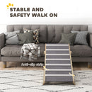 PawHut Dog Ramp For Couch, 4 Adjustable Height Dog Climbing Ladder For Bed