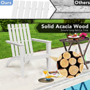 Solid Acacia Wood Adirondack Chair