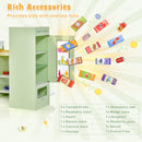Kids Wooden Grocery Store Supermarket Play Toy Set-Green