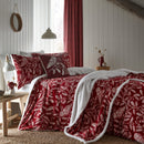 D & D Woodland Owls Duvet Cover Set in Red