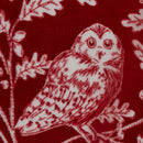 D & D Woodland Owls Duvet Cover Set in Red