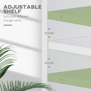 HOMCOM Bookshelf Display Storage Shelf With 2 Compartments For Study