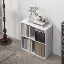 HOMCOM Bookshelf Display Storage Shelf With 2 Compartments For Study