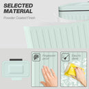 HOMCOM 2 X 20L Double Rubbish Bin, Pedal Bin With Soft-Close Lid