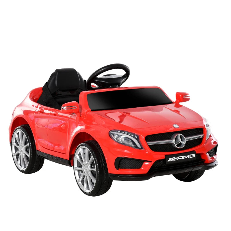HOMCOM Kids Electric Ride On Car Mercedes Benz GLA 6V - Red