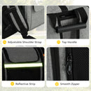 PawHut Dog Carrier Backpack Expandable for Small Puppy Cat for Travel Hiking
