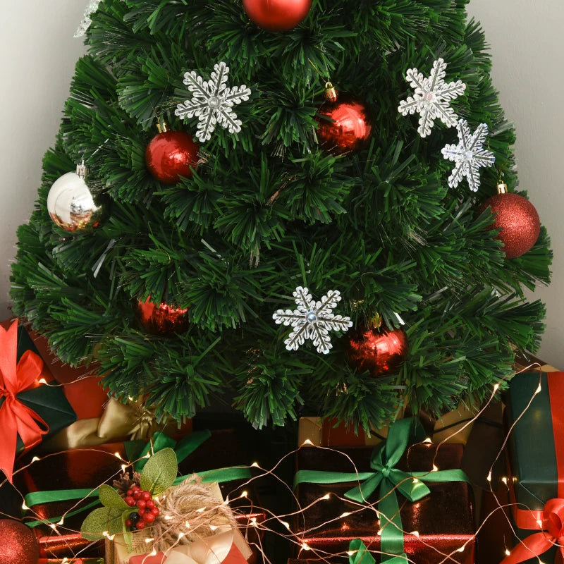HOMCOM 3FT Green Fibre Optic Christmas Tree