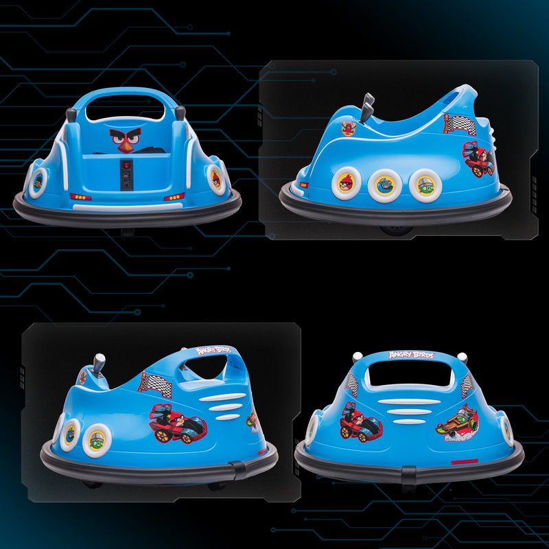 AIYAPLAY Angry Bird Licensed Bumper Car for Kids w/ Joysticks