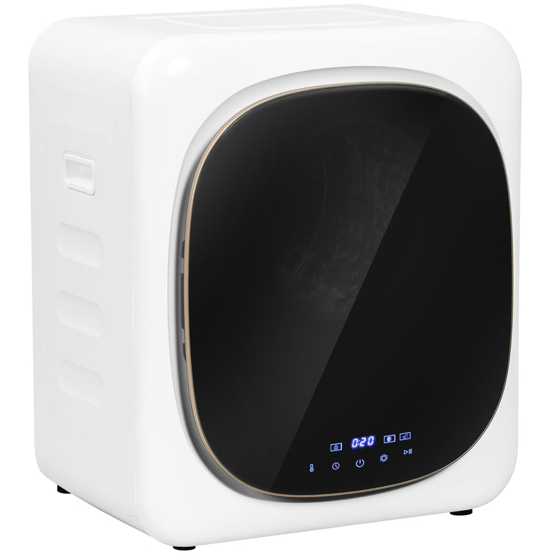 HOMCOM 4kg 800W Vented Tumble Dryer With Deodorize, Smart Mode