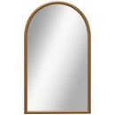 HOMCOM Wall Mirror, Arch Mirror For Wall Mounted, Home Decor, Brown