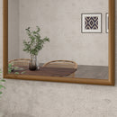 HOMCOM Wall Mirror, Arch Mirror For Wall Mounted, Home Decor, Brown