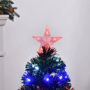 Christmas Time 3ft 90cm Green Fibre Optic Artificial Christmas Tree-Multi colour LED Lights