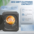 HOMCOM 4kg 800W Vented Tumble Dryer With Deodorize, Smart Mode