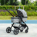 HOMCOM 2 in 1 Lightweight Pushchair -  Grey
