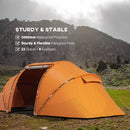 Outsunny 4-6 Persons Camping Tent Dome Family Travel Group Hiking Room Fishing