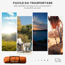 Outsunny 4-6 Persons Camping Tent Dome Family Travel Group Hiking Room Fishing