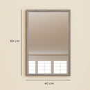 HOMCOM Wall Bathroom Mirror, Vanity Mirror, Grey
