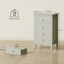 HOMCOM Bedroom Chest Of Drawers, Modern 4 Drawer Dresser