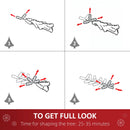 HOMCOM 7ft Green  Prelit  Artificial Pencil Christmas Tree